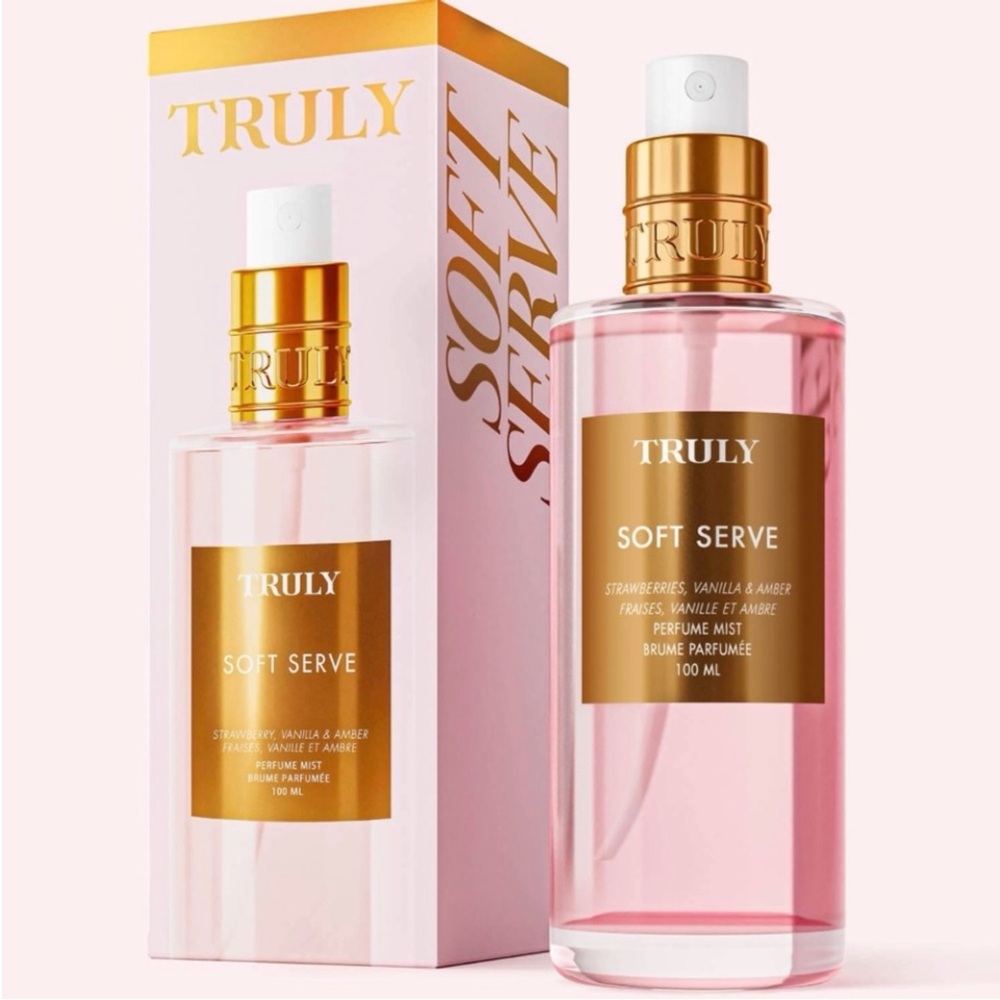 TRULY Soft Serve Perfume Mist - Pink & Gold Accents